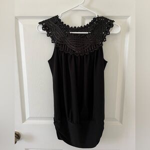 Perseption Concept Taupe Sleeveless Blouse